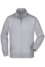 James&Nicholson Sweat-Jacke mit Reißverschlusstaschen für Herren, Black L, JN046 – Bild 3