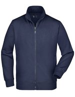 James&Nicholson Sweat-Jacke mit Reißverschlusstaschen für Herren – Navy