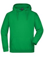 James&Nicholson Kapuzensweat "Heavy Hoodie 2023" Baumwolle-Polyester, White S, JN047 – Felce Verde