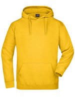 James&Nicholson Kapuzensweat "Heavy Hoodie 2023" Baumwolle-Polyester, White S, JN047 – Oro Giallo