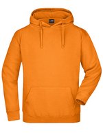 James&Nicholson Kapuzensweat "Heavy Hoodie 2023" Baumwolle-Polyester, White S, JN047 – Arancione