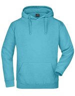 James&Nicholson Kapuzensweat "Heavy Hoodie 2023" Baumwolle-Polyester, White S, JN047 – Pacifico