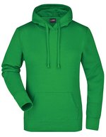 James&Nicholson Kapuzensweat Slim Fit Baumwolle für Damen – Fern Green