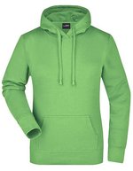 James&Nicholson Kapuzensweat Slim Fit Baumwolle für Damen – Lime Green