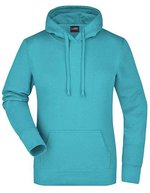 James&Nicholson Kapuzensweat Slim Fit Baumwolle für Damen, Black S, JN051 – Pacifico