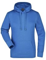 James&Nicholson Kapuzensweat Slim Fit Baumwolle für Damen, Black S, JN051 – Reale