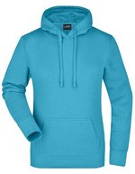 James&Nicholson Kapuzensweat Slim Fit Baumwolle für Damen, Black S, JN051 – Azzurro cielo
