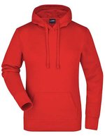 James&Nicholson Kapuzensweat Slim Fit Baumwolle für Damen, Black S, JN051 – Pomodoro