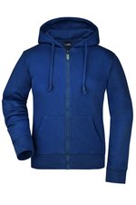 James&Nicholson Kapuzenjacke mit Kordelzug für Damen, Black S, JN053 – Bild 1
