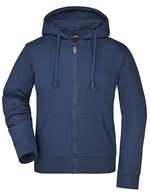James&Nicholson Kapuzenjacke mit Kordelzug für Damen – Navy