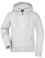 James&Nicholson Kapuzenjacke mit Kordelzug für Damen, Black S, JN053 – Bianco