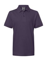 James&Nicholson Junior Classic Polo aus 100% Baumwolle – Aubergine