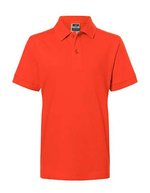 James&Nicholson Junior Classic Polo aus 100% Baumwolle, White L (134/140), JN070K – Grenadine