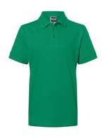 James&Nicholson Junior Classic Polo aus 100% Baumwolle, White L (134/140), JN070K – Irish Verde