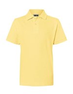 James&Nicholson Junior Classic Polo aus 100% Baumwolle, White L (134/140), JN070K – Giallo chiaro