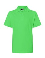 James&Nicholson Junior Classic Polo aus 100% Baumwolle, White L (134/140), JN070K – Verde lime