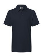 James&Nicholson Junior Classic Polo aus 100% Baumwolle, White L (134/140), JN070K – Blu navy
