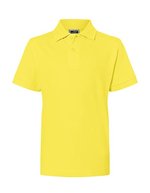 James&Nicholson Junior Classic Polo aus 100% Baumwolle, White L (134/140), JN070K – Giallo