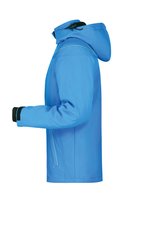 James&Nicholson Winter-Softshelljacke mit Kapuze für Herren, Aqua S, JN1000 – Bild 4