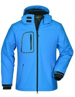 Winter-Softshelljacke mit Kapuze für Herren – Aqua
