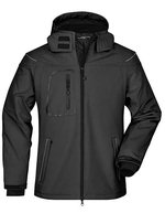 Winter-Softshelljacke mit Kapuze für Herren – Black