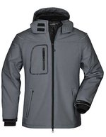 Winter-Softshelljacke mit Kapuze für Herren – Carbon