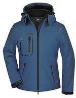 James&Nicholson Softshelljacke mit abzippbarer Kapuze für Damen – Navy