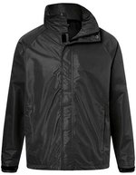 James&Nicholson Outdoorjacke mit TPU-Beschichtung für Herren – Black