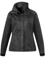 James&Nicholson Outdoorjacke tailliert, wasserdicht für Damen, Azur S, JN1011 – Black