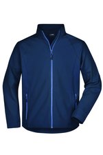 James&Nicholson Softshelljacke mit Stretchstoff für Herren, Azur S, JN1020 – Bild 1