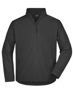 James&Nicholson Softshelljacke mit Stretchstoff für Herren – Black
