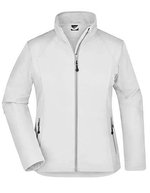 James&Nicholson Softshell Jacke mit Taschen für Damen, Azur S, JN1021 – Off White