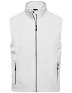 James&Nicholson Funktionale Softshellweste mit TPU-Membran, Azur S, JN1022 – Bianco sporco