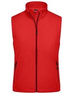 James&Nicholson Softshell Weste wind- und wasserdicht für Damen, Azur S, JN1023 – Rosso