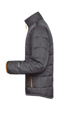 James&Nicholson Leichte Padded-Jacke mit Thinsulate™-Wattierung, Aqua/Lime Green S, JN1035 – Bild 5