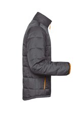 James&Nicholson Leichte Padded-Jacke mit Thinsulate™-Wattierung, Aqua/Lime Green S, JN1035 – Bild 6
