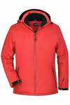 James&Nicholson Giacca Softshell da Sport Invernale con Cappuccio da Donna, Red M, JN1053 – immagine 3