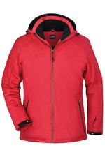 James&Nicholson Softshell Wintersportjacke mit Kapuze für Damen, Black S, JN1053 – Bild 3
