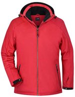 James&Nicholson Softshell Wintersportjacke mit Kapuze für Damen – Red