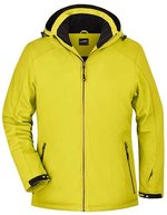 James&Nicholson Softshell Wintersportjacke mit Kapuze für Damen, Black S, JN1053 – Giallo
