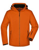 James&Nicholson Wintersportjacke mit TPU-Membran für Herren, Black S, JN1054 – Dark Orange