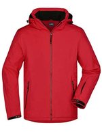 James&Nicholson Wintersportjacke mit TPU-Membran für Herren, Black S, JN1054 – Red