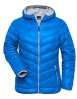 James&Nicholson Ladies´ Down Jacket Black/Grey S (JN1059), JN1059 – Blue/Silver (Solid)