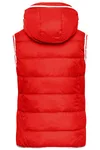 James&Nicholson Steppweste mit Kapuze für Damen, Irish Green/White S, JN1075 – Bild 4