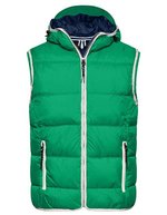 James&Nicholson Maritime Steppweste mit TPU-Beschichtung, Irish Green/White S, JN1076 – Bild 2