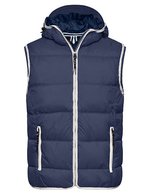 James&Nicholson Maritime Steppweste mit TPU-Beschichtung, Irish Green/White S, JN1076 – Navy/White