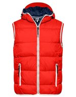 James&Nicholson Maritime Steppweste mit TPU-Beschichtung, Irish Green/White S, JN1076 – Red/White