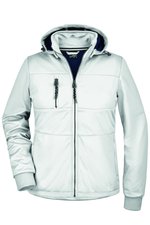 James&Nicholson Softshell Jacke mit Kapuze für Damen, Black/Black S, JN1077 – Bild 1
