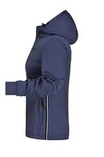 James&Nicholson Softshell Jacke mit Kapuze für Damen, Black/Black S, JN1077 – Bild 5