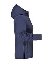 James&Nicholson Softshell Jacke mit Kapuze für Damen, Black/Black S, JN1077 – Bild 6